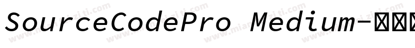 SourceCodePro Medium字体转换